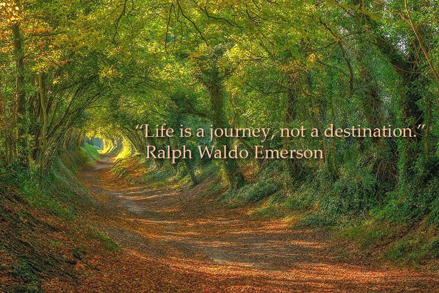 Great quote to drive to: Life is a journey not a destination