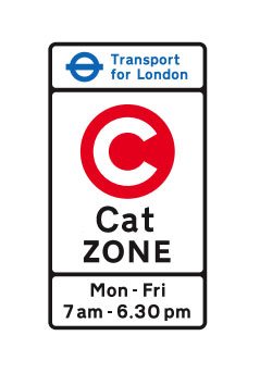 Cat zone sign