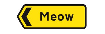 Meow sign